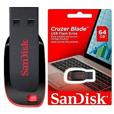 זכרון פלאש SanDisk  Cruzer Blade  64GB