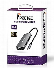 מתאם (תחנת עגינה) PROTEC 6 IN 1 TYPE C