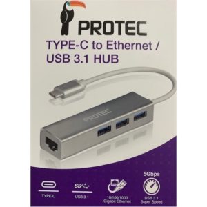 מפצל USB 3.1 כולל חיבור רשת